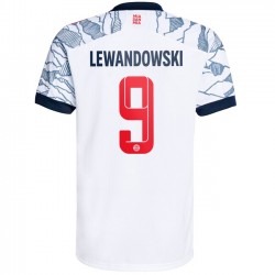 Camisola Bayern de Munique Robert Lewandowski 9 Equipamento Terceiro 2021-2022 Manga Curta